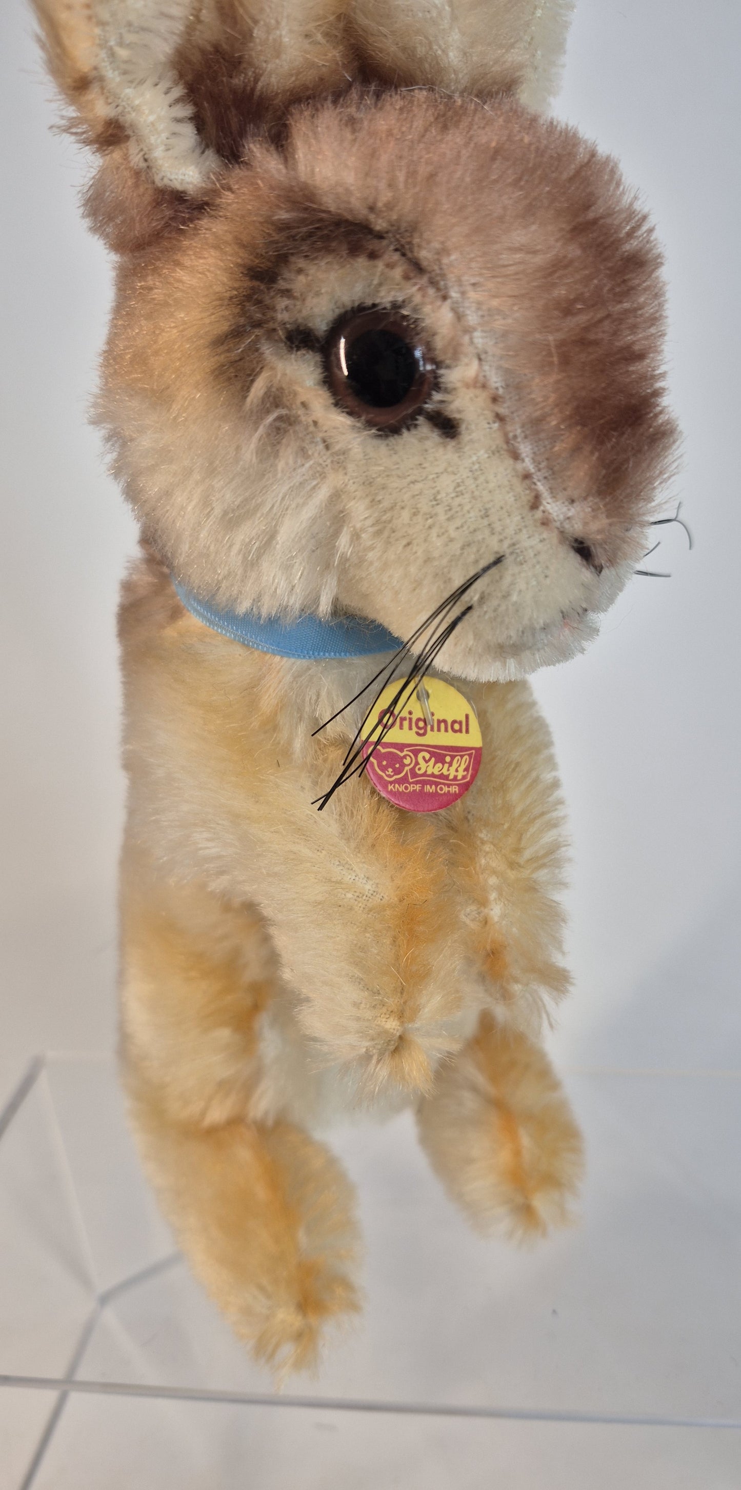 Steiff ARCHIV Manni Hase, 20cm, braun, 1983?, neuwertig, mit kurzen Ohren!