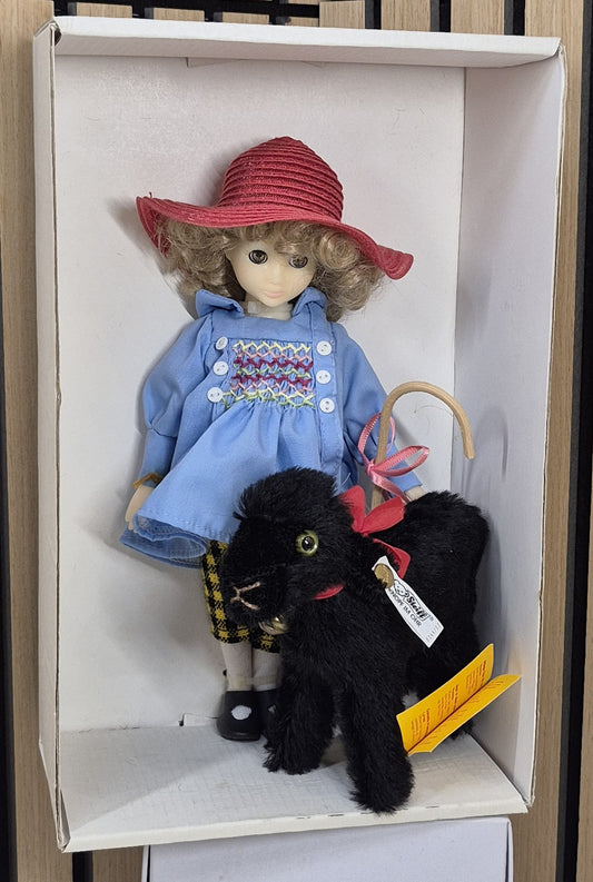 Steiff Susan Gibson - Baa Baa Schwarzes Schaf Set-1988 - USA - Neuwertig - (B4)