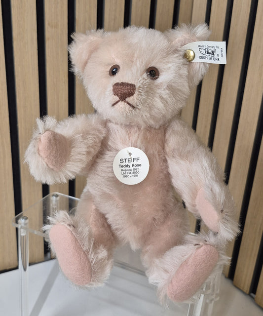 Steiff Replika Teddy Rose - rosé - 25cm - 1990- Neuwertig - (B10)