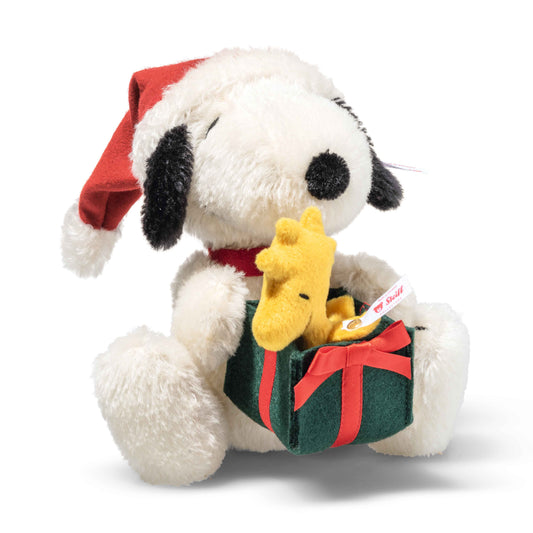 Steiff Snoopy mit Woodstock - Weihnachtsedition - 16cm - (356414) - Neu -