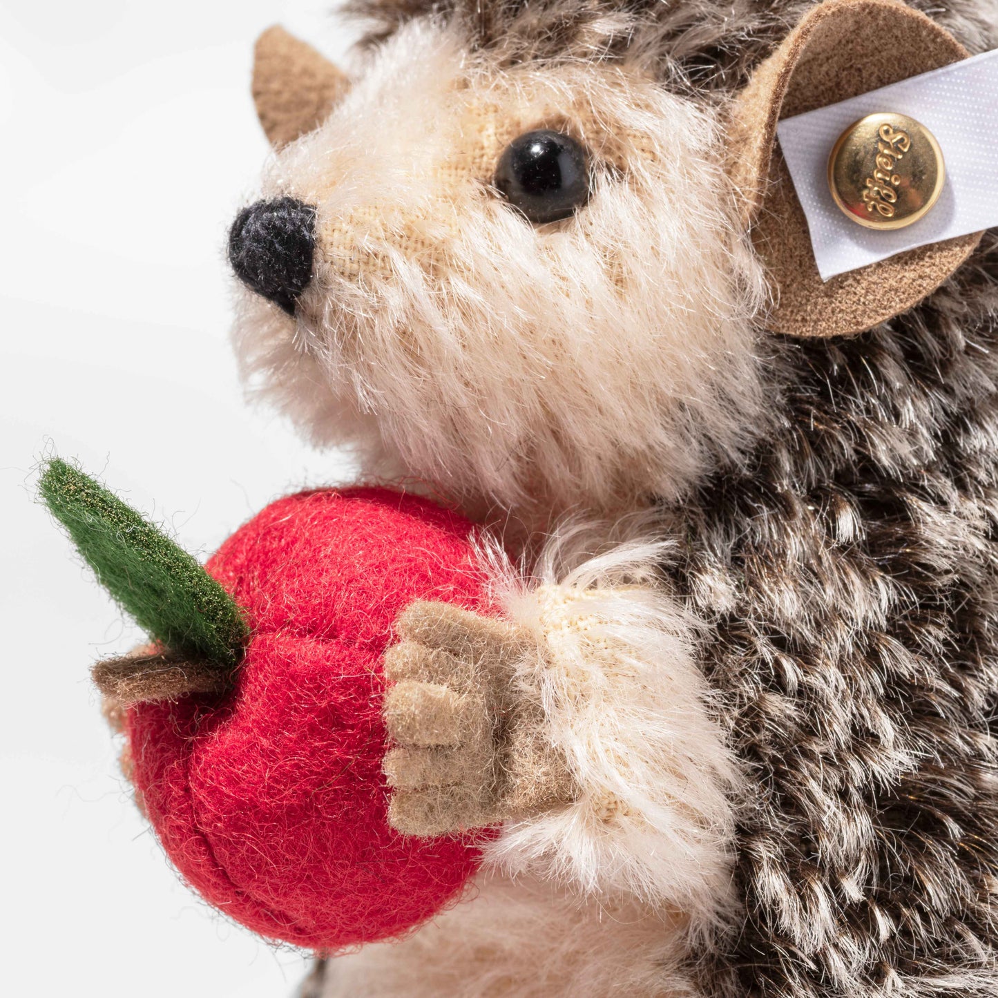 Steiff Igel und Teddybär in Weihnachtsmütze - 14cm - (005770) - Neu -