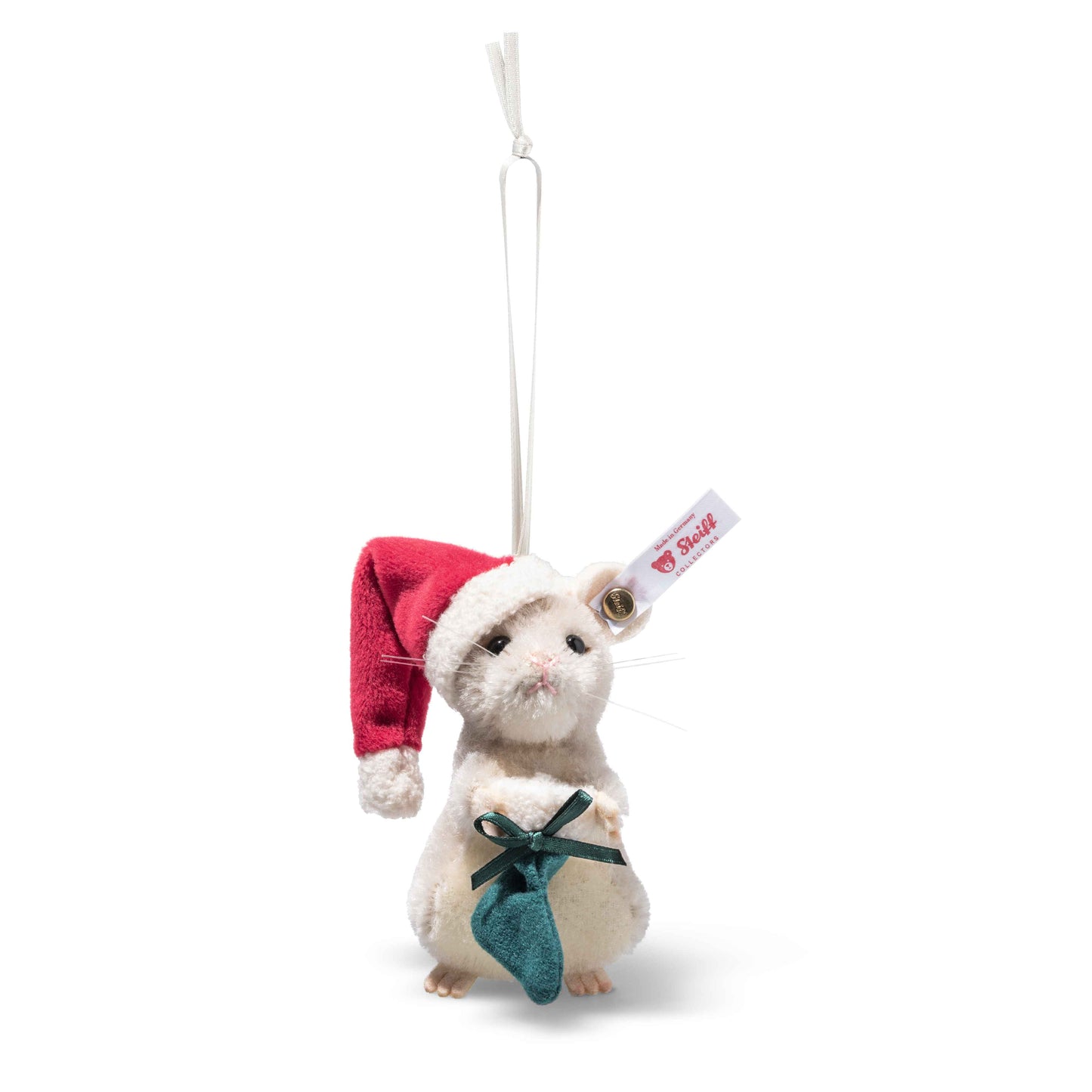 Steiff Weihnachtsmaus Ornament - 8cm - (005800) - Neu -
