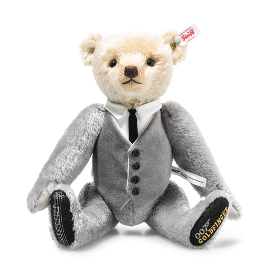 Steiff James Bond Goldfinger 60. Jubiläum Teddybär mit Musikwerk (007637)
