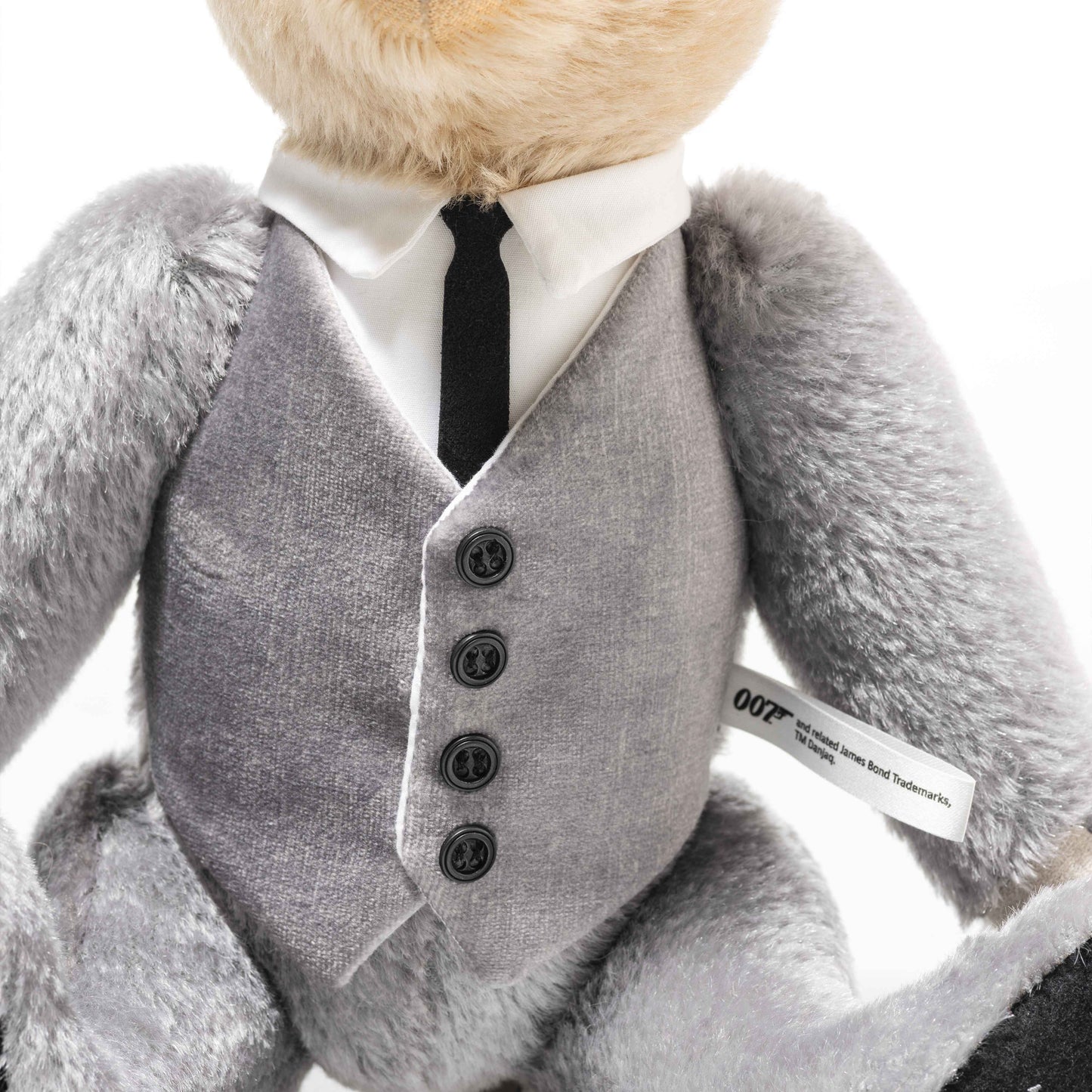 Steiff James Bond Goldfinger 60. Jubiläum Teddybär mit Musikwerk (007637)