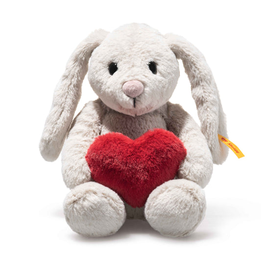 Steiff Hoppie Hase – Love - grau -16cm - (081125) Neuheit 2026