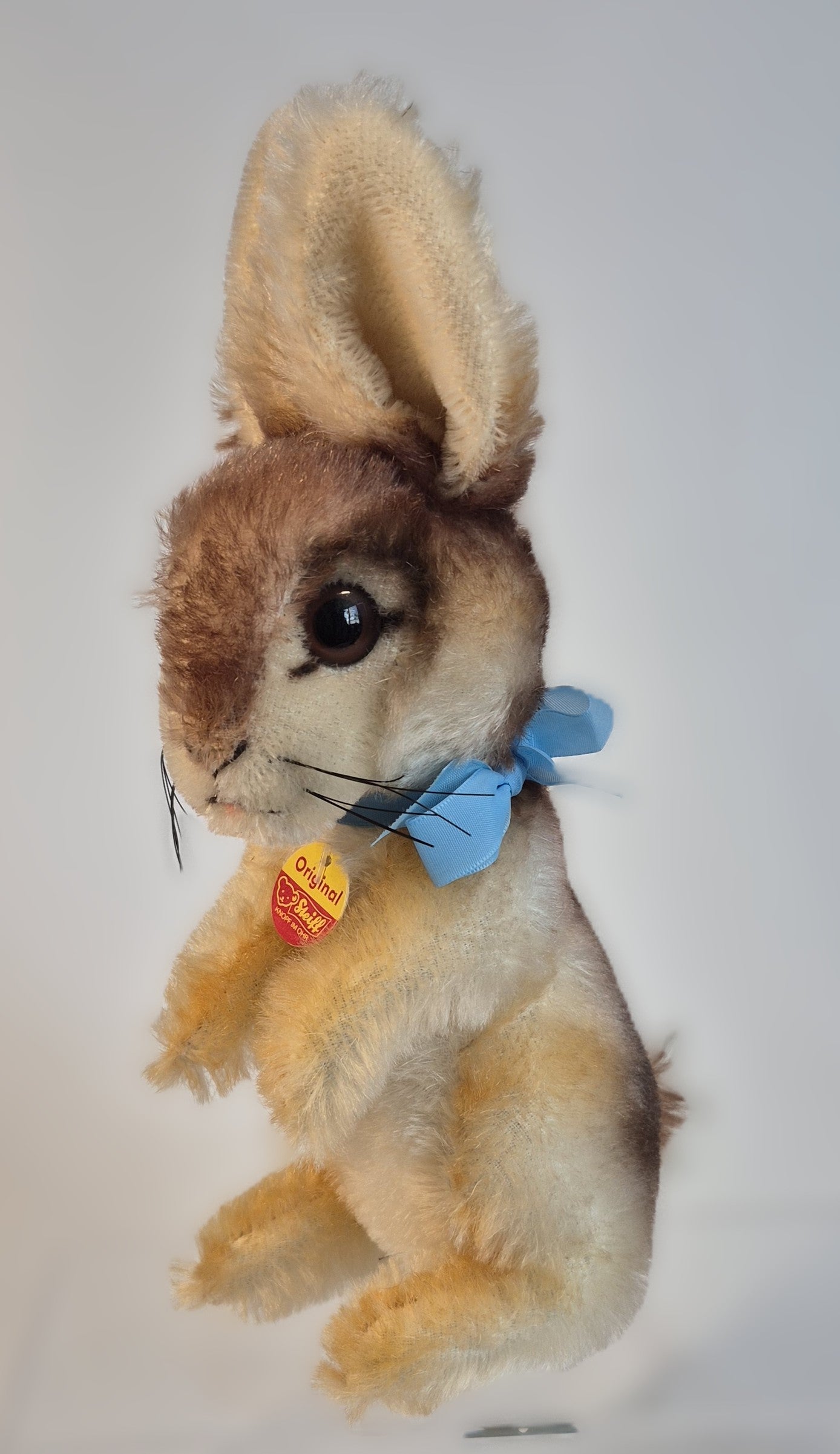 Steiff ARCHIV Manni Hase, 20cm, braun, 1983?, neuwertig, mit kurzen Ohren!