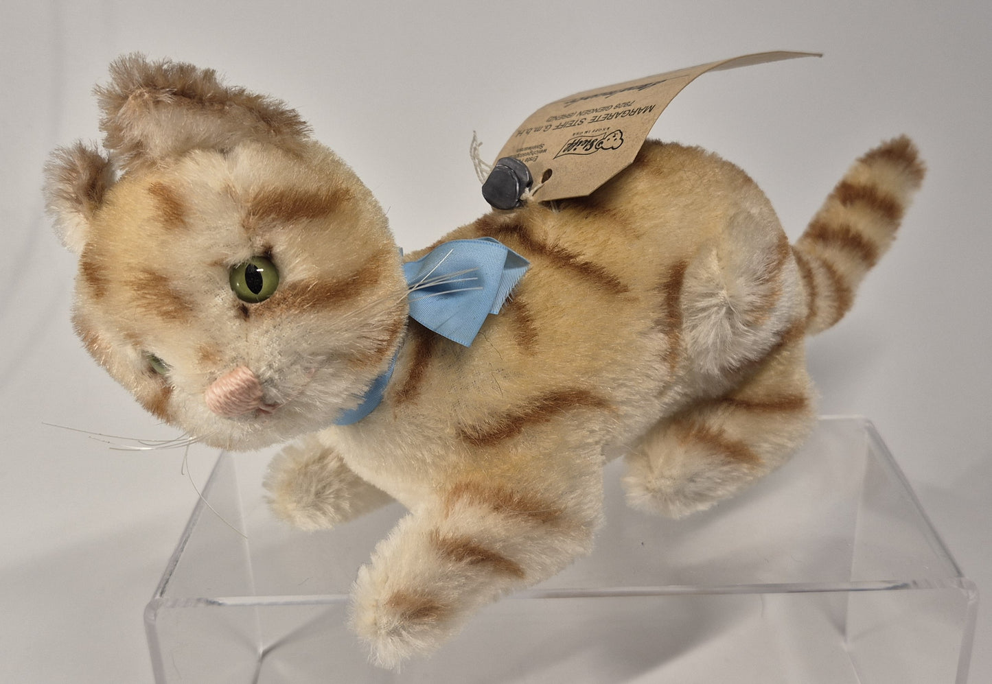 Steiff HANDMUSTER KATZE Alice im Wunderland, 13cm, nur1986, neuwertig ARCHIV