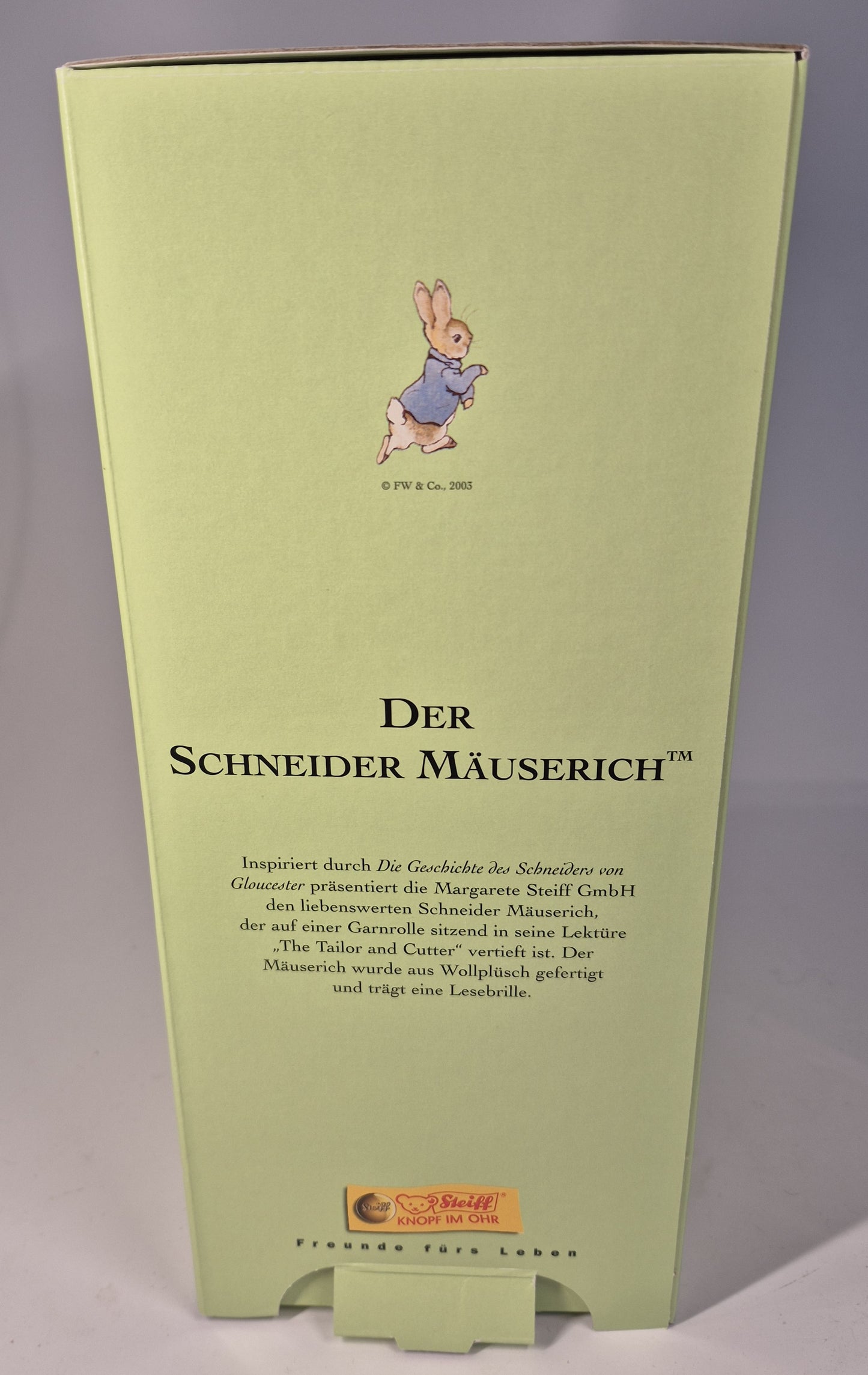 Steiff Rarität Beatrix Potter Der Schneider Mäserich, 17cm, neuwertig, (354236) ARCHIV