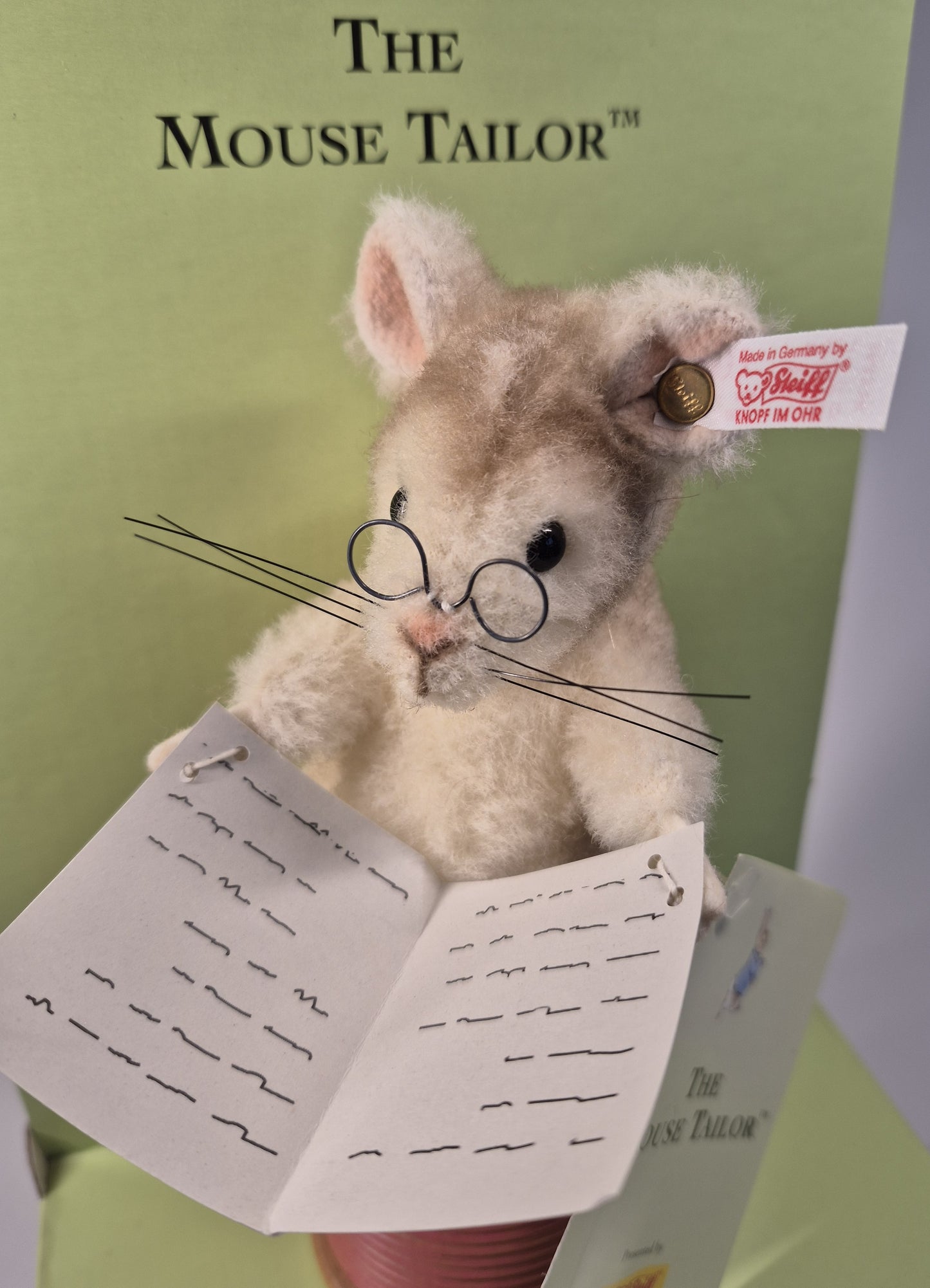 Steiff Rarität Beatrix Potter Der Schneider Mäserich, 17cm, neuwertig, (354236) ARCHIV