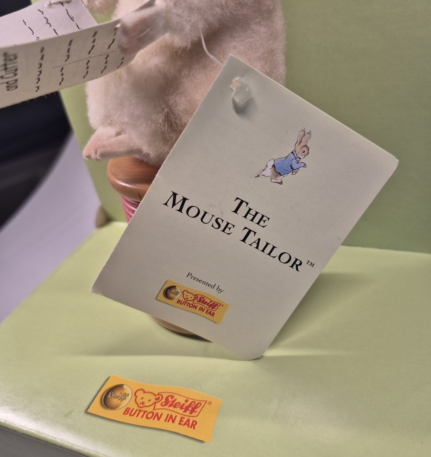 Steiff Rarität Beatrix Potter Der Schneider Mäserich, 17cm, neuwertig, (354236) ARCHIV