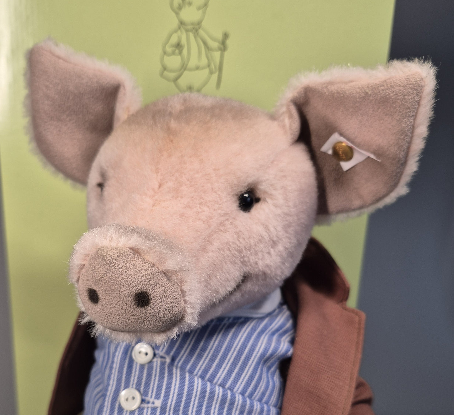 Steiff Rarität Beatrix Potter Pigling Bland™, 33cm, neuwertig, (653513) ARCHIV