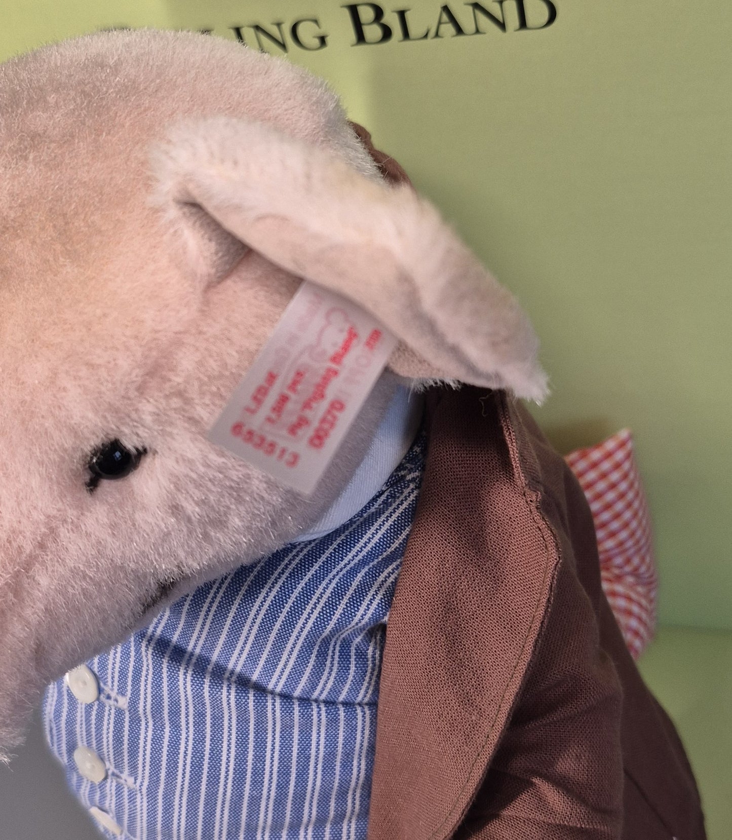 Steiff Rarität Beatrix Potter Pigling Bland™, 33cm, neuwertig, (653513) ARCHIV