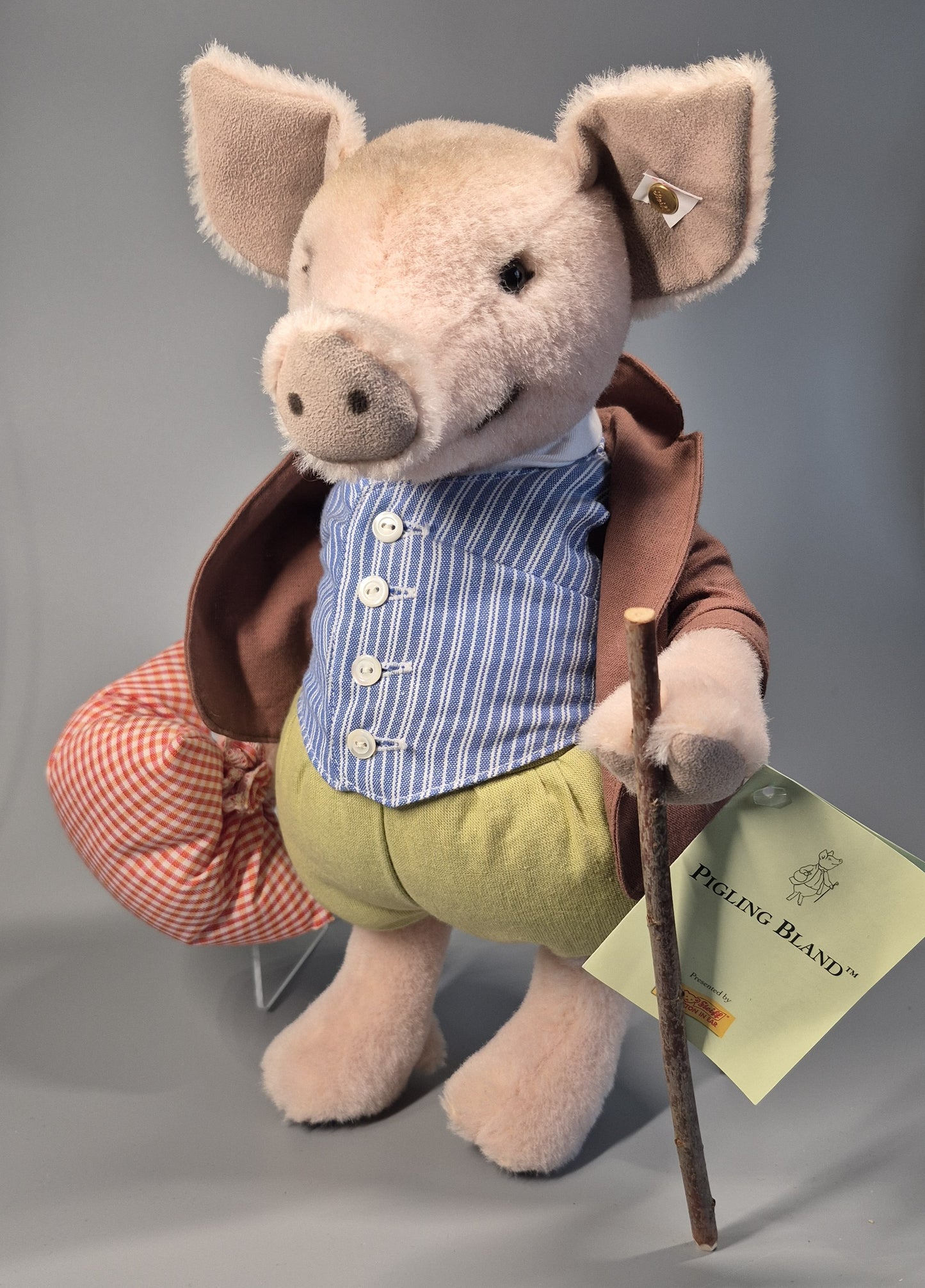 Steiff Rarität Beatrix Potter Pigling Bland™, 33cm, neuwertig, (653513) ARCHIV