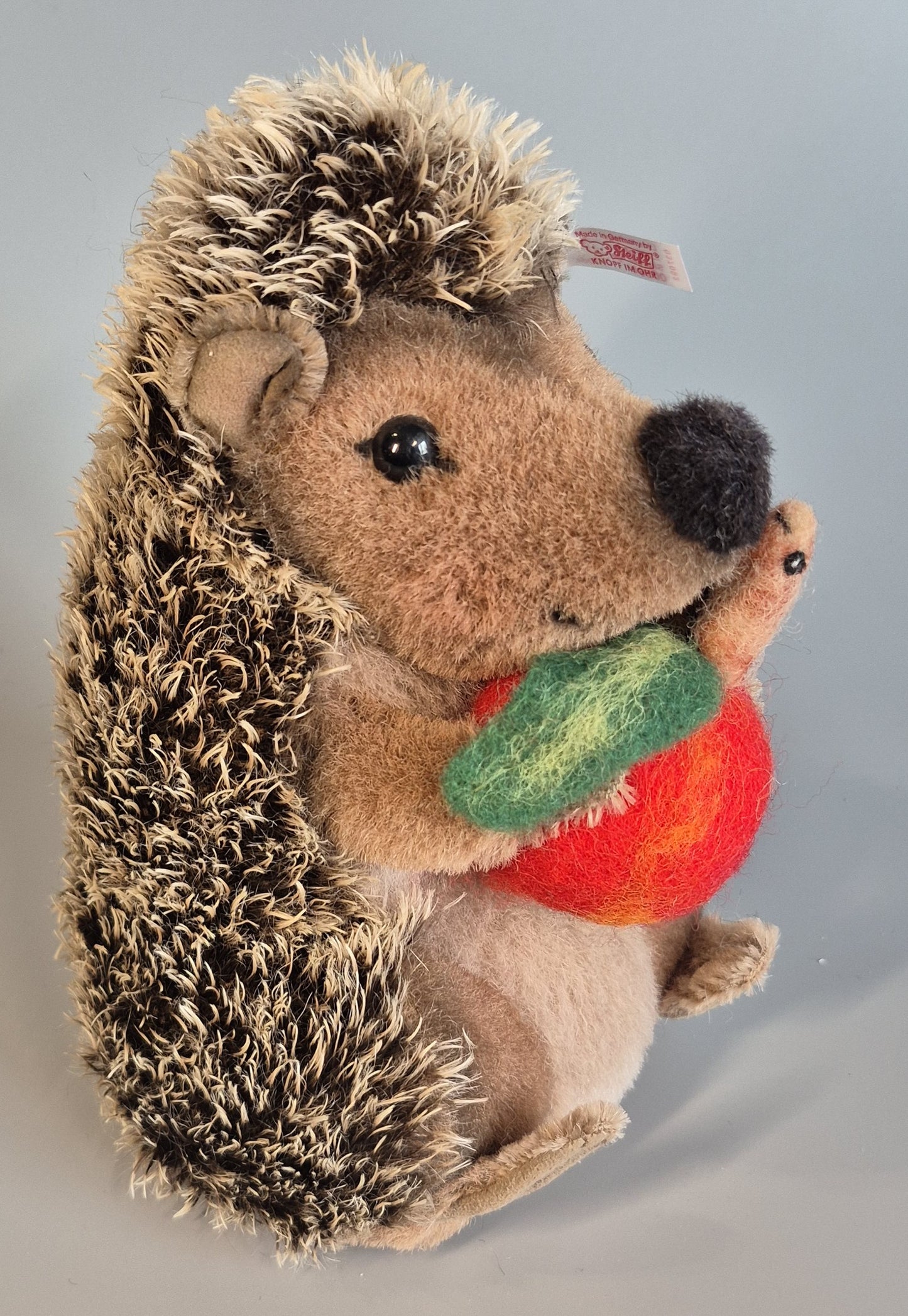 Steiff Sigi der Igel, mit Musikspielwerk, 20cm, neuwertig, 2008, (037092) ARCHIV