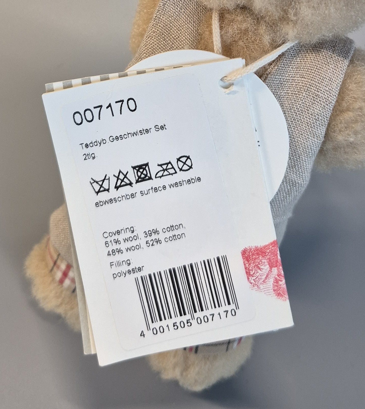 Steiff Teddybären Ben und Mila Geschwisterset - 16cm - limitiert (007170)