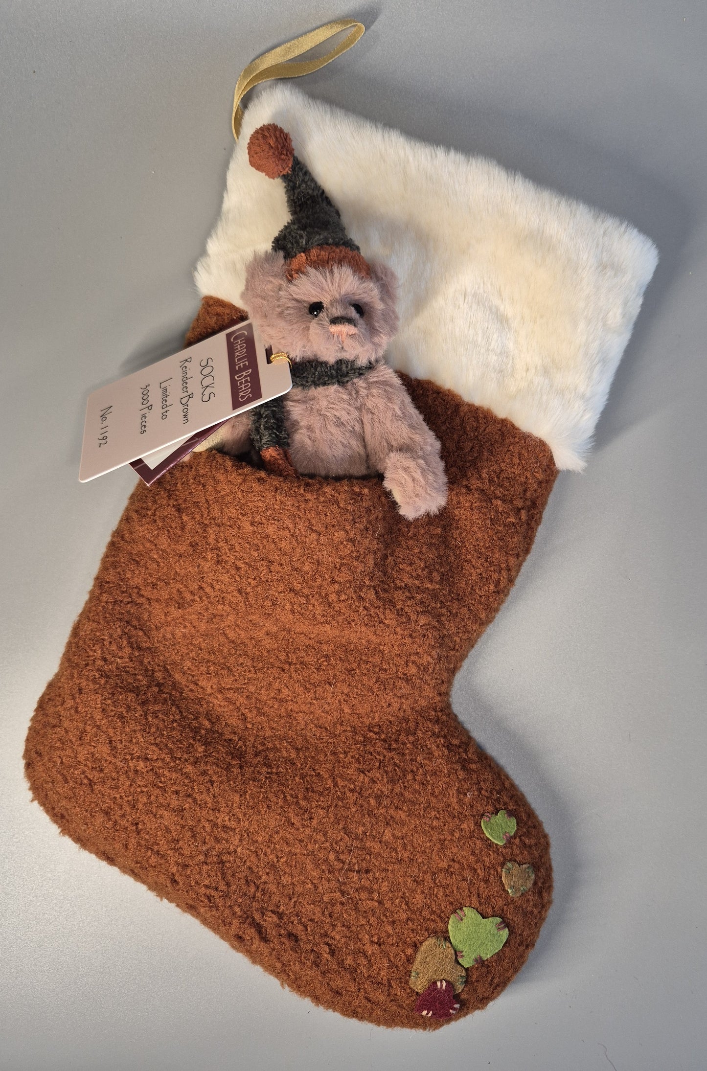Charlie Bears, Weihnachtsstrumpf Reindeer, Isabell Lee, 33cm, CB151607,(2015)