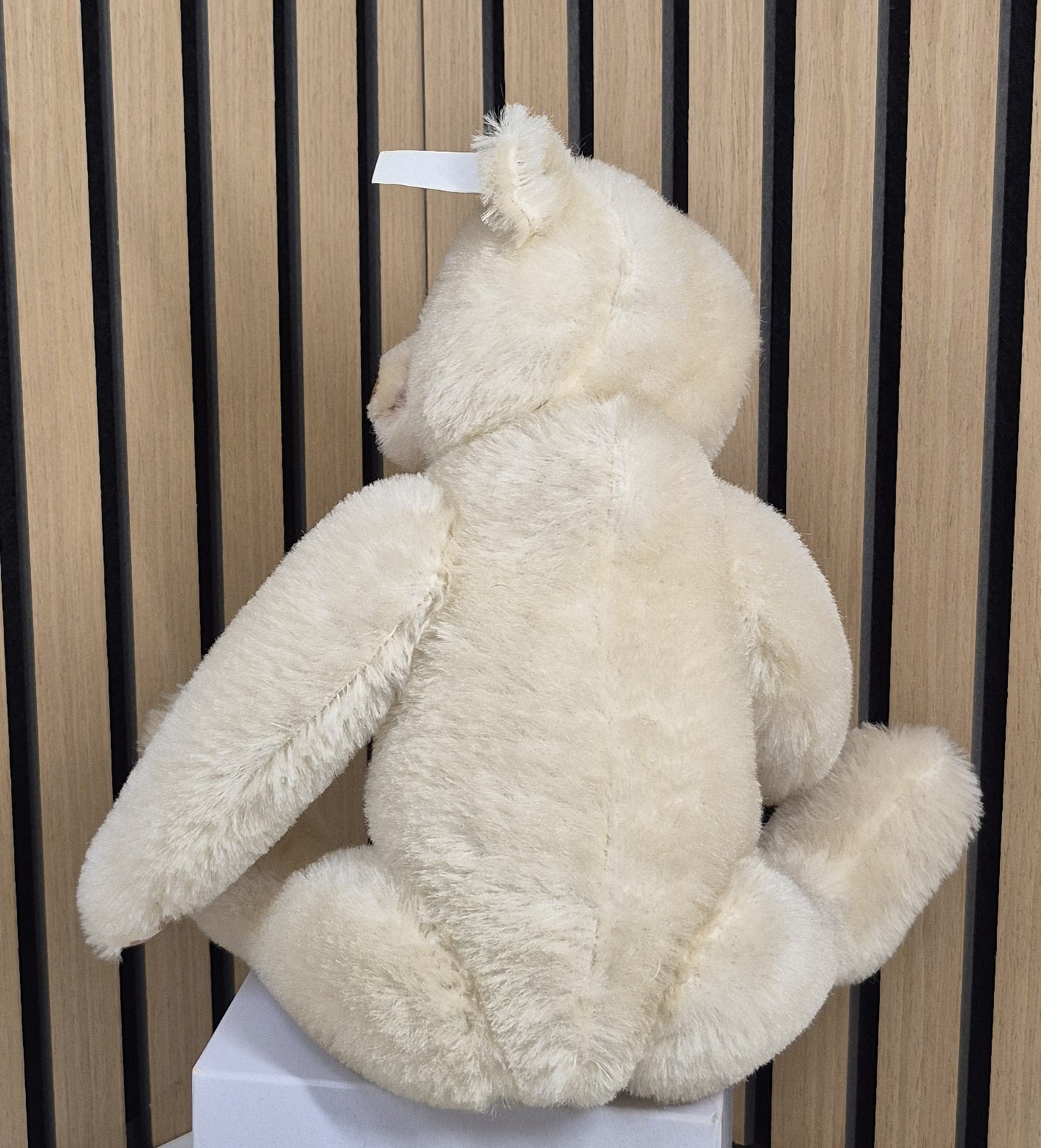 Steiff Dicky Bär Replika - weiß - 30cm - Musterstück - Neuwertig - (B2)