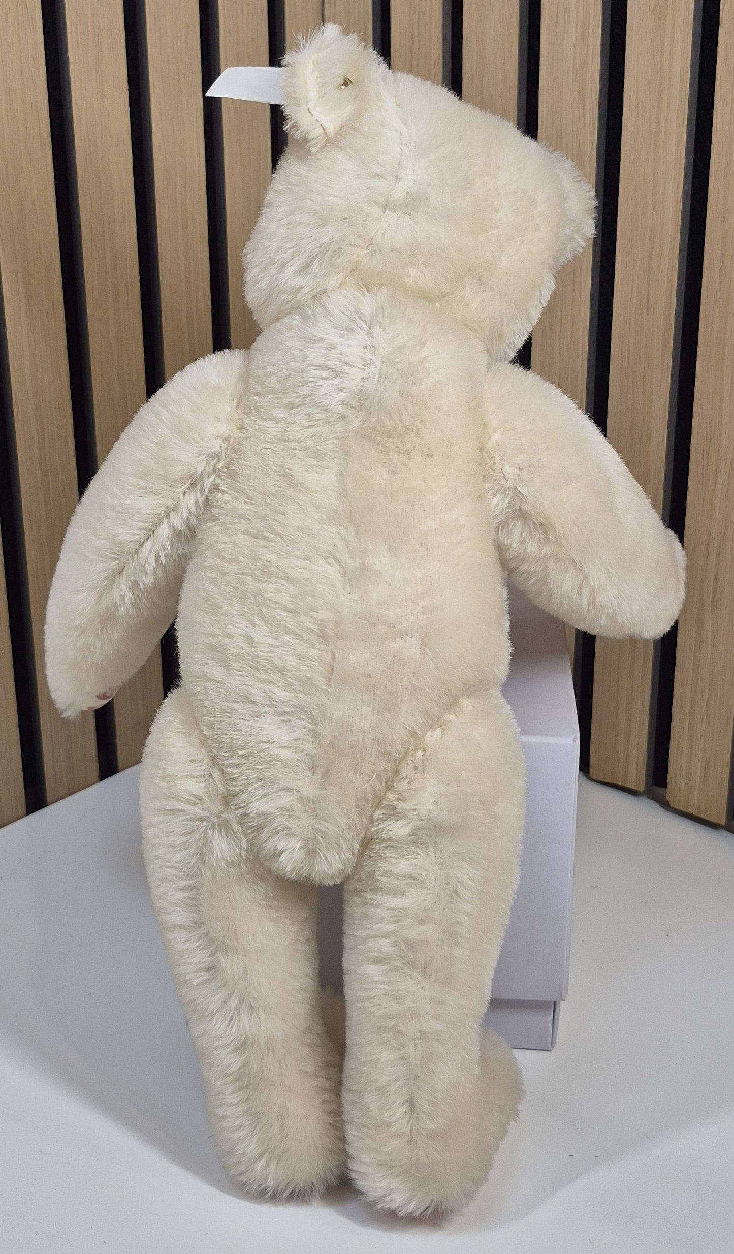 Steiff Dicky Bär Replika - weiß - 30cm - Musterstück - Neuwertig - (B2)