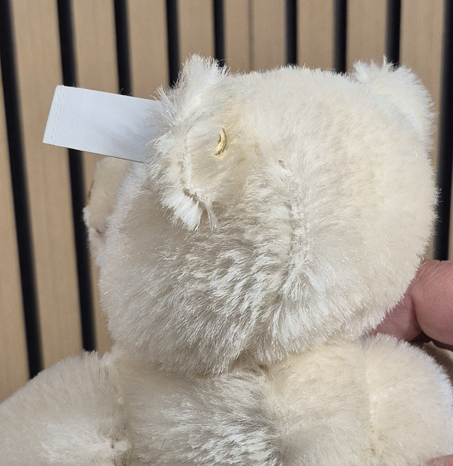 Steiff Dicky Bär Replika - weiß - 30cm - Musterstück - Neuwertig - (B2)