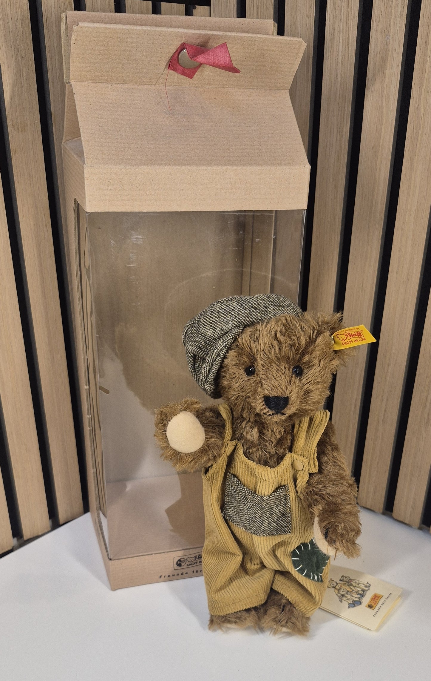 Steiff Classic Teddy bekleidet - braun- 23cm - (028649) - Neuwertig -