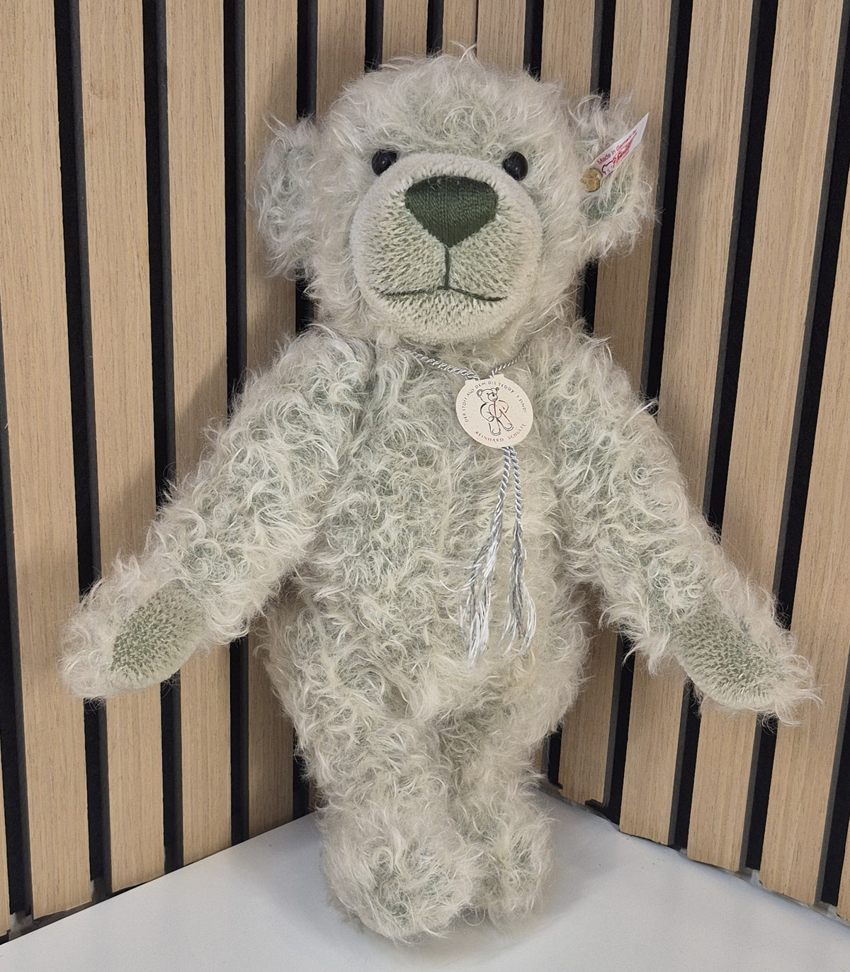 Steiff Reinhard Schulte Jahrhundert Bär - grün - 35cm - (995699) - Neuwertig - Limitiert