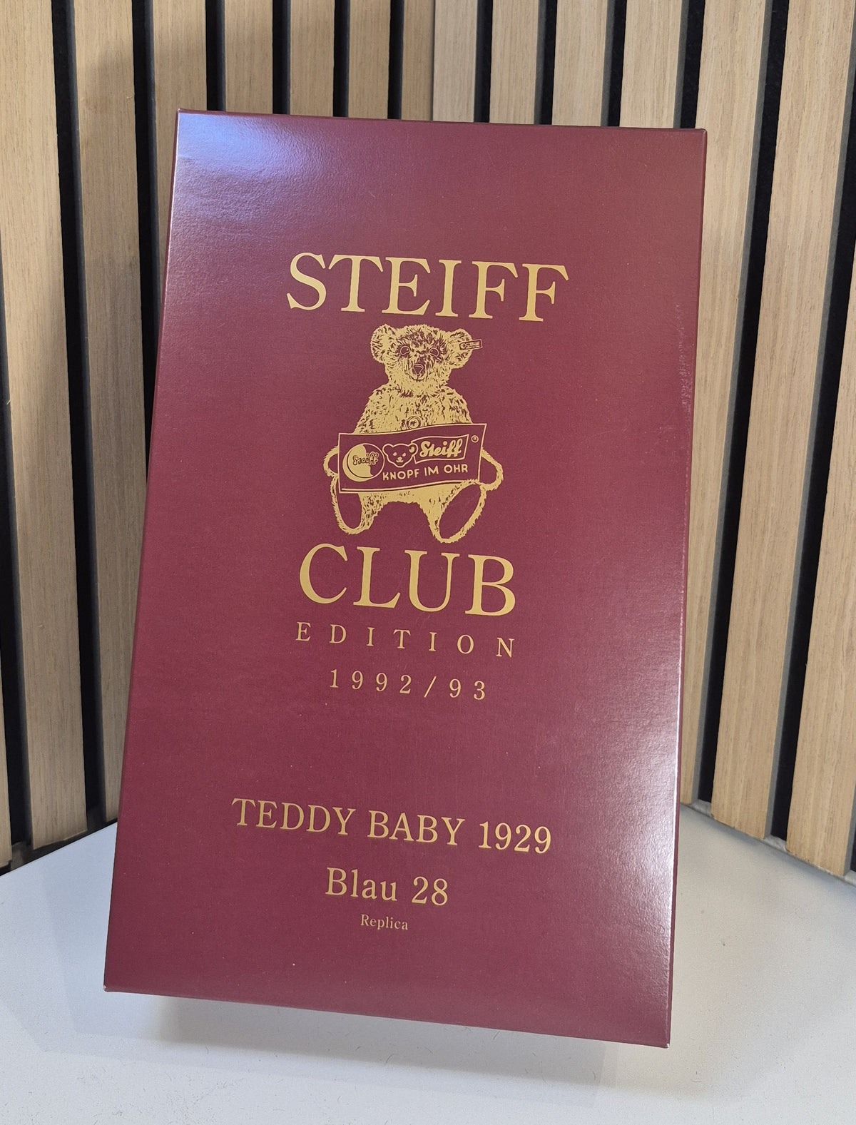 Steiff Replika Teddy Baby 1929 blau -28cm- (420016) - Neuwertig - Limitiert