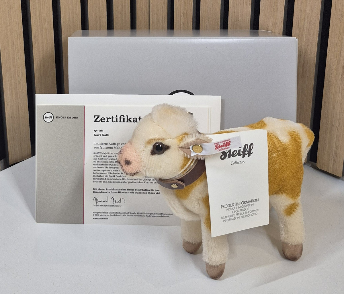 Steiff Karl Kalb - 2017- 15cm - (021992) - Neuwertig - OVP