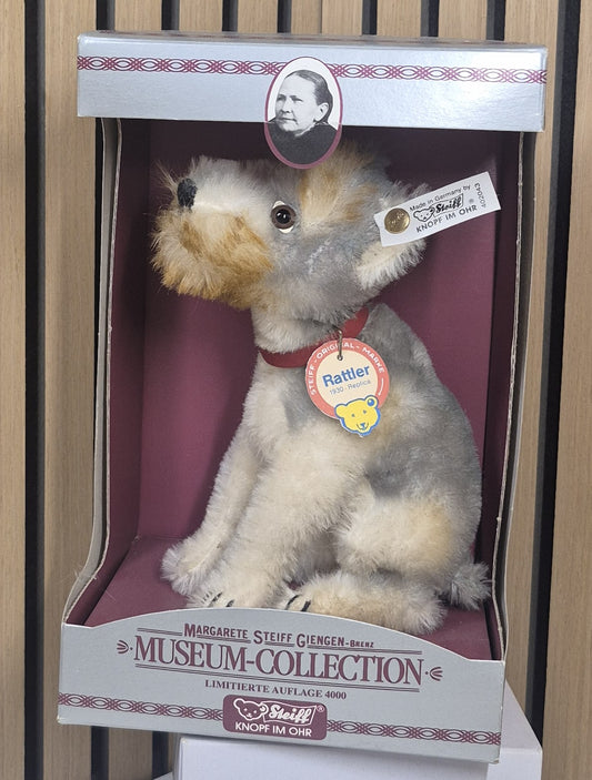 Steiff Rattler Replika 1930 -17cm - Museum Coll. 1992 - (402043) - Neuwertig -