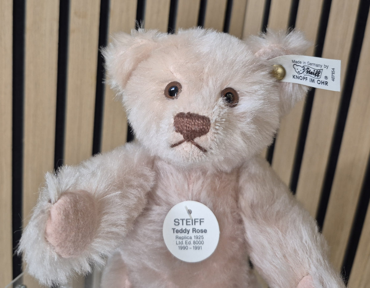 Steiff Replika Teddy Rose - rosé - 25cm - 1990- Neuwertig - (B10)