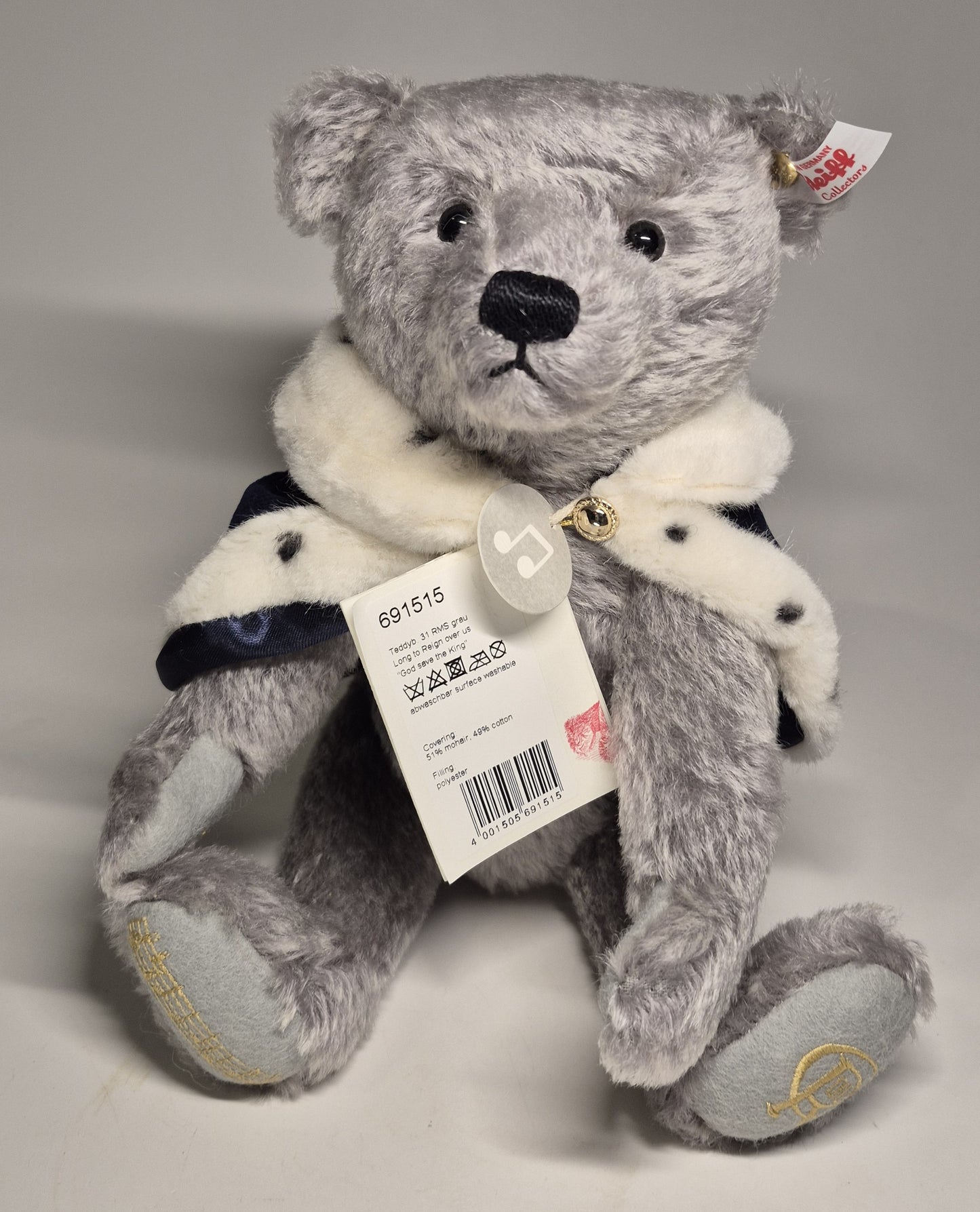 Steiff Long to Reign over us King Charles III Teddy, selten, lim. (2022)