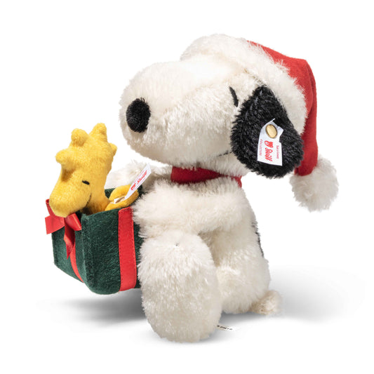 Steiff Snoopy mit Woodstock - Weihnachtsedition - 16cm - (356414) - Neu -
