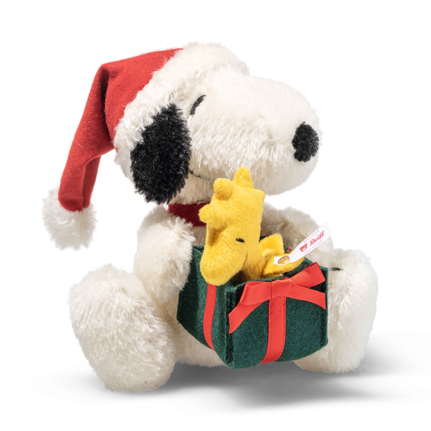 Steiff Snoopy mit Woodstock - Weihnachtsedition - 16cm - (356414) - Neu -