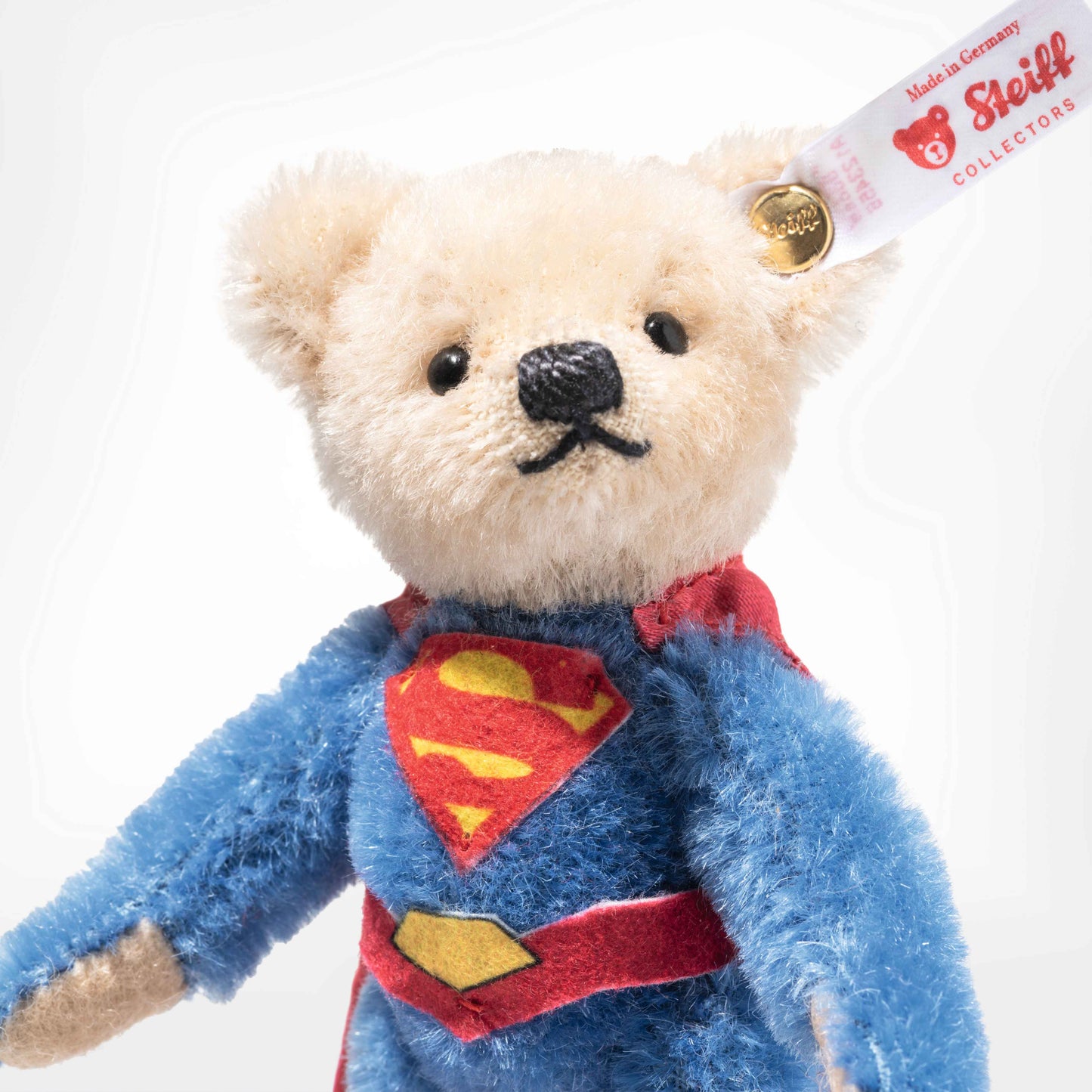 Steiff Superman Mini Teddybär - 10cm - (356469) - Neu -