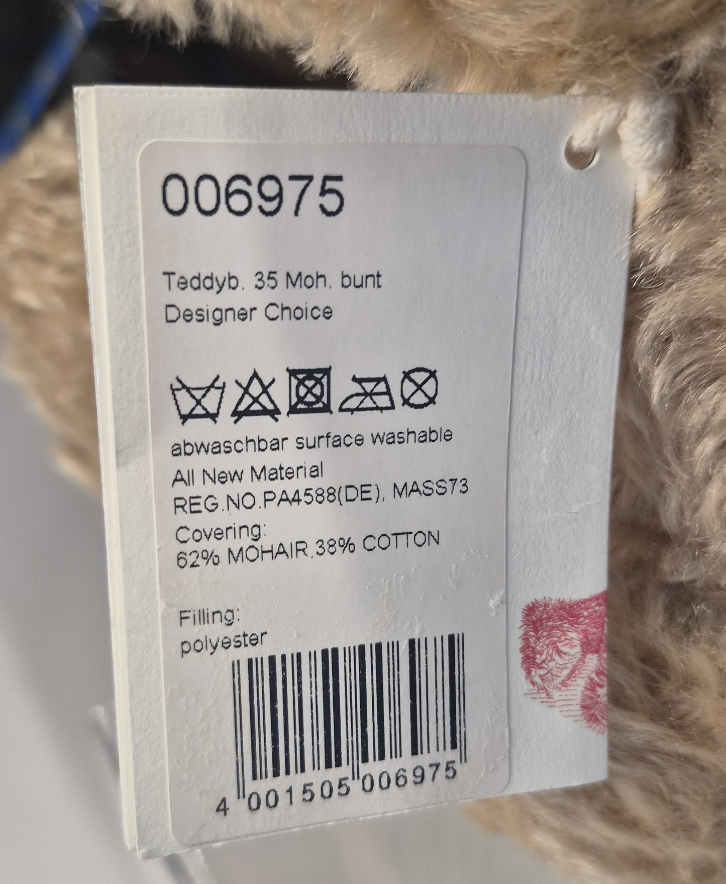 Steiff Designer's Choice Pablo Teddybär - WERKMUSTER -  2019 (006975)